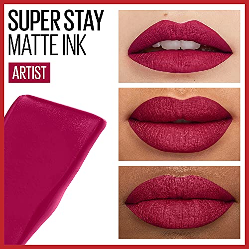 MAYBELLINE Super Stay Matte Ink Liquid Lipstick Romantic Vivid Pink and Composer Cherry Brown