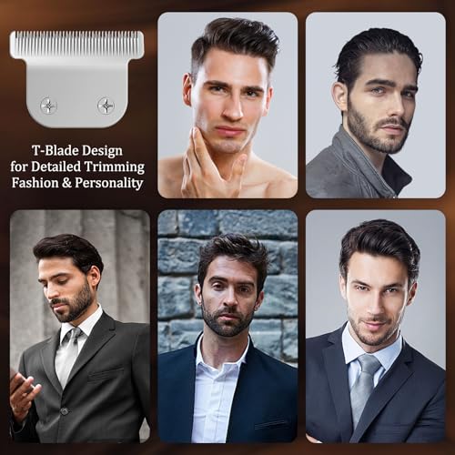 T-Blade Detachable Replacement Blades Compatible with Wahl Trimmers 9864/9864SS/9686/9818A/9854L/9876L/WSS3L/SS2L,High-Quality 440C Stainless Steel,0.5mm Precision Cut, Professional Grooming-1 Pack