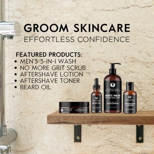 GROOM Forest Scented Beard Oil for Men | Woodsy Beard Conditioner & Moisturizer | Lightweight, Non-Greasy Formula | Softens Hair, Fights Flakes | 1 oz