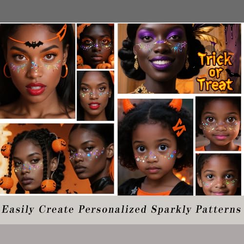 Holographic Face and Body Glitter Tattoo, Gold Glow Star Sparkles, Festival Makeup Accessories