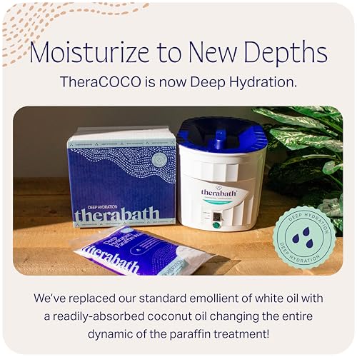 Therabath Deep Hydration Paraffin Wax Bath Refills - Wax Beads - to Relieve Discomfort, Stiff Muscles, Dry Skin - with Coconut Oil, Vitamin E, & Aloe - Made in the USA, 6 lb. Clearly Coconut