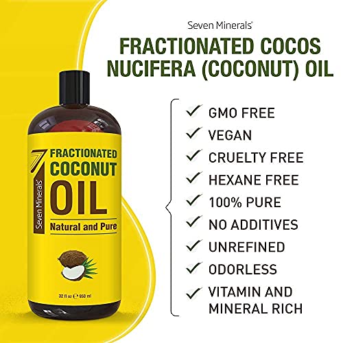 Seven Minerals Pure Castor Oil & Pure Fractionated Coconut Oil