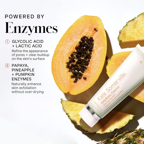 Kate Somerville ExfoliKate Cleanser ? Daily Exfoliating Foaming Face Wash ? Clinically Formulated Glycolic Acid and Lactic Acid Gentle Facial Scrub