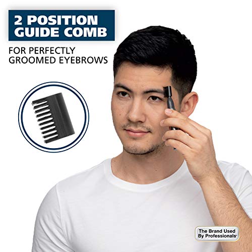 WAHL Micro Groomsman Personal Trimmer, Battery Powered | Rinseable Heads | Interchangeable Heads | For Facial Detailing | Model 05640-600