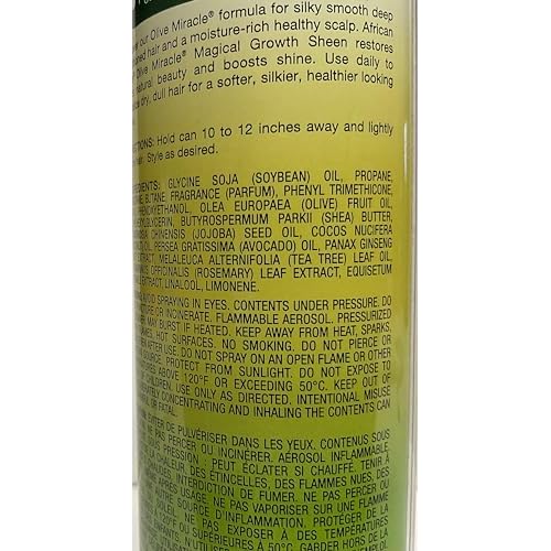 African Pride Olive Miracle Growth Sheen Spray, 8 Ounce