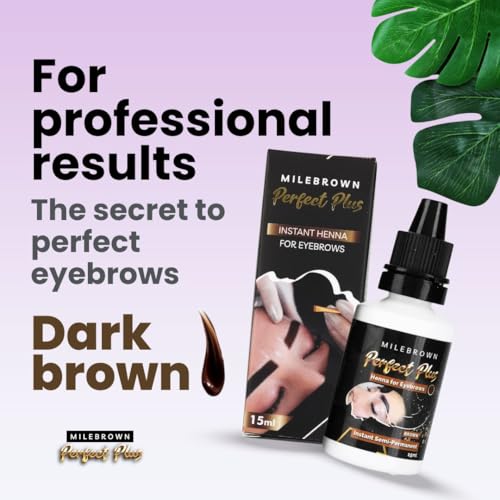 Eyebrow Henna, for natural-looking coloring, 15 ml (Brown)