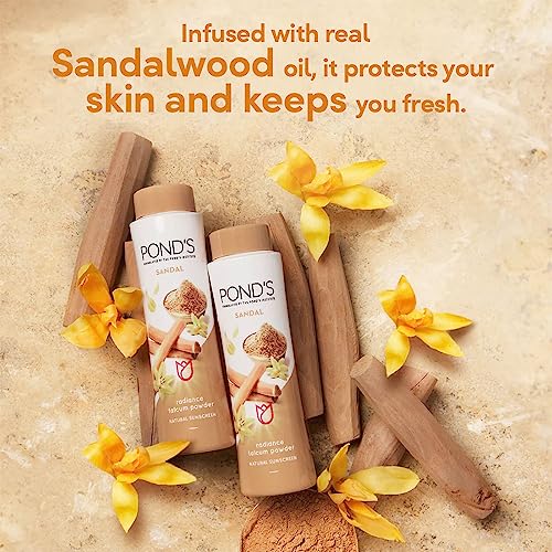 Pack of 4 - Pond's Sandal Talcum Powder -15g