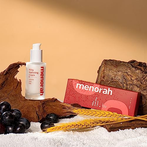 menorah Milky Hydrating Cream with Lemna & Oat ? Ultra Lightweight, Soothing & Moisturizing Facial Lotion for Sensitive & Dry Skin, Daily Hydration & Comfort