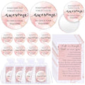 50 Set Women's Day Inspirational Compact Mirror Bulk Gift for Women Mini Makeup Pocket Mirror Employee Appreciation Gifts with Motivational Cards for Mother's Day Social Coworker Teacher (Pink)
