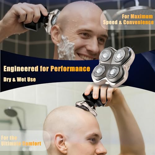 Lnauy Shaver Blades Compatible with Skull Shaver Baron PRO 4, Pitbull, Palm, Butterfly Kiss Shaver, Skull Shaver Replacement Heads Blades