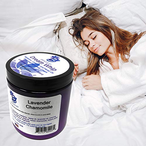 Diva Stuff Dream Whip Magnesium and Hemp Enhanced Night Body Cream for Relaxation and Bedtime Routine, Lavender Chamomile ? 8 oz (Made in the USA)