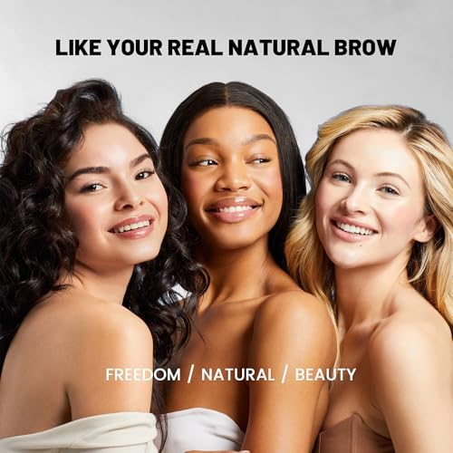 2-in-1 Dual Ended Microblading Eyebrow Pen & Eyebrow Brush, Waterproof 2-Fork-Tip & Precise Brush-Tip for Natural Hair-Like Brows, Perfect Eyebrows Make up,Last 24Hrs.