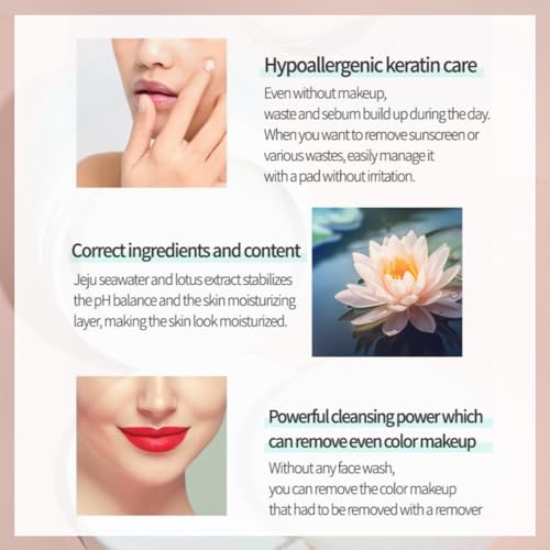 faircell Ultra Soft Cleansing Pads for Face Gentle Exfoliating Dual Texture Cotton Pads for Sensitive Skin with Vitamin C Lotus Extract Daily Makeup Remover Cotton Rounds
