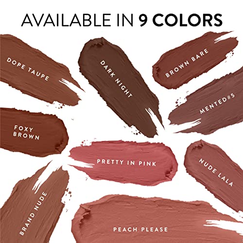 Mented Cosmetics Nude Lipstick for Women, Semi-Matte Long-Lasting Lip Stick, Moisturizing Vegan, Paraben & Cruelty-Free, Enhances All Complexions, Perfect for Everyday Makeup, Dark Night