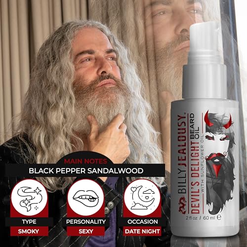 Billy Jealousy Beard Oil for Men, Lightweight, Low Shine, and Hydrating Beard Moisturizer for Softer Hair, Helps Prevent Itching and Flakes