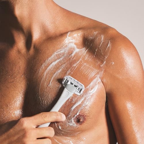 NEW Nood¢â Razor Blade Refills ? Premium Stainless Steel Refillable 5-Blade Razors for Women & Men ? 360¡Æ Moisture Strip Helps Prevent Skin Irritation ? Works Everywhere Hair Grows ? 4 Refill Pack