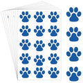 Harloon 20 Sheets 300 Pcs Paw Print Tattoos Temporary Paw Print Face Tattoos Dog Stickers Removable for Cheer Patrol Women Body Arm Foot(Blue)