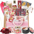 Mothers Day Gifts for Women - 35 Pcs Bath and Body Gift Set Rose Spa Gifts Set Skin Care Set for Women, Gift Set for Christmas, Valentines Day, Birthday, Gifts for Mom