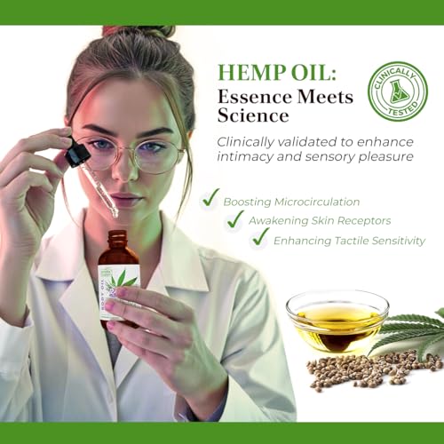 Natural Therapy Hemp & Lavender Body Oil ? Moisturizing Body Oil ? Hydrate & Soften Skin ? Increase Skin Elasticity and Provide Anti-Aging Support (4 Fl.Oz)