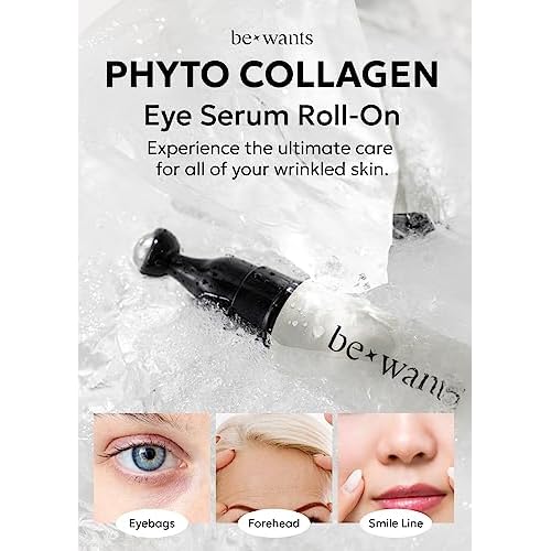 [K-Beauty] bewants Phyto Collagen Roll-On Eye Serum and Eye gel patch (60 patches) with 71.9% bamboo sap water