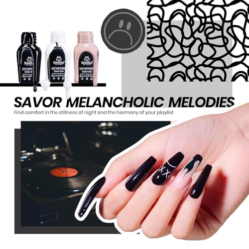 Beetles Gel Nail Polish Kit with U V Light, 68 Pcs Gel Nail Kit 35 Colors Emotional Spectrum with Base Matte&Glossy Top Coat Soak Off Nails Supplies Manicure Set Home Salon Gifts for Women Teen Girl