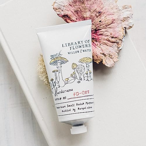 Library of Flowers Hydrating Hand Cream, Luxury Moisturizing Lotion for Women for Soft Skin, Everyday Purse Essentials