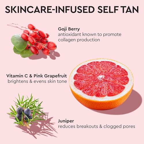 Tanologist Self-Tan Drops- Medium, Bronzing Serum, Customizable Face & Body Self Tanner For Moisturizer, Gradual Tanning Drops for Natural Glow, Streak-Free Vegan Formula, 1.01 fl oz