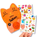 Omy Kawaii Temporary Tattoos for Kids - 50 Cute & Colorful Designs | Safe, Long-Lasting & Easy to Apply | Age 3 and Up
