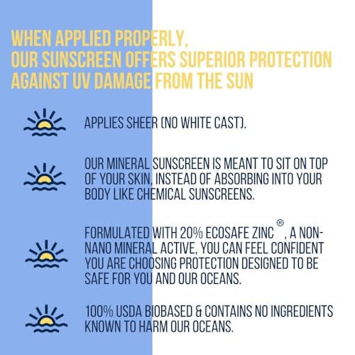 MacKenzie's SPF 40 Ocean Safe Sunscreen Tin - Mineral Based - Eco Friendly - Gifts for Fishermen - Gifts for Men - Applies Sheer