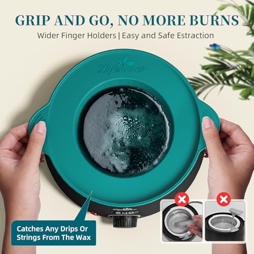 Lifestance Conical Silicone Wax Warmer Liner + L2 Digital Wax Warmer