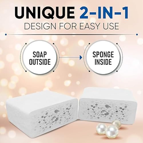 T.Taio Esponjabon Variety Pack Mini Travel Size Soap Sponges - 10 Mini Mother of Pearl Soaps Set - Tailored to Different Skincare Needs, Ideal for On-The-Go Cleanse