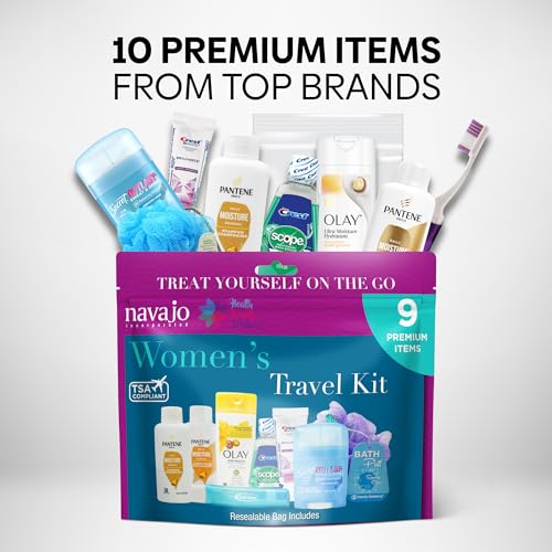 9 Piece Resealable Women's Travel Kit