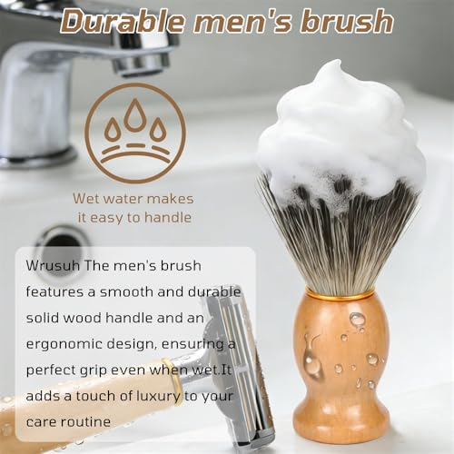 Shaving Brush,Premium Shaving Brushes for Men, Professional Shaving Cream Brush-Soft Bristles for Smooth Shaves, Ideal Men¡¯s Shave Brush for a Luxurious Grooming Experience