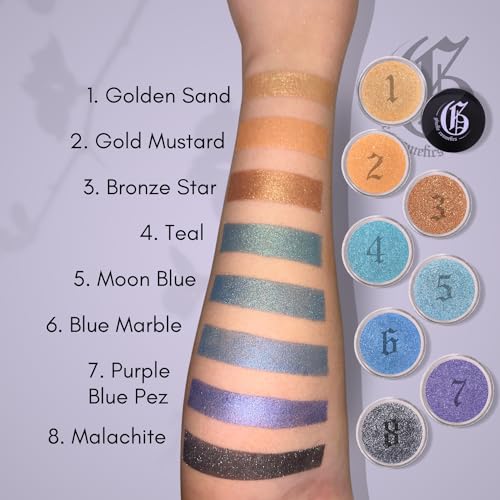 Loose Powder Organic Mineral Eyeshadow - Teal