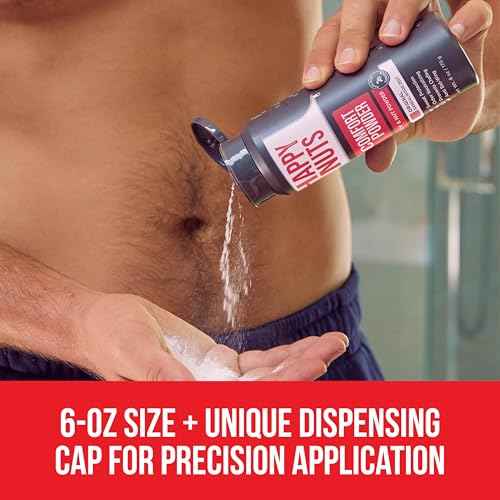 Happy Nuts Comfort Powder - Anti-Chafing, Sweat Defense & Odor Control for the Groin, Feet, and Body - Body Powder for Men (2 PACK)