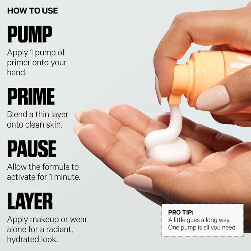 Milk Makeup Cloud Glow Foam Brightening Primer ? Face Primer Holds Makeup for Up to 12 Hours + Brightens Skin ? Hydrating, Lightweight, Silicone-Free Foam with Naturally Glowy Finish ? 0.91 oz