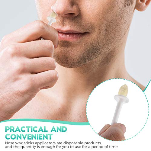 Plastic Wax Rod Wand and Nostril Waxing Strips for Nose Hair Removal (80)