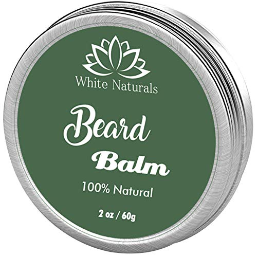 Organic Beard Balm, Styles, Strengthens & Softens Beards & Mustaches - Leave in Conditioner with Natural Argan Oil, Shea Butter, Vitamins and Wax Boost for Ultimate Shine