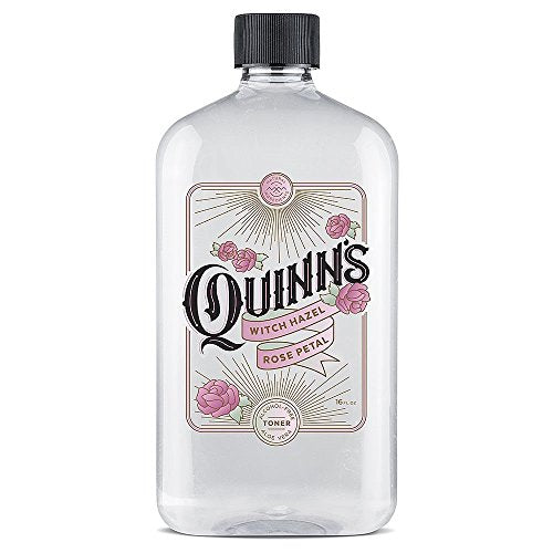 Quinn's Pure Castile Organic Peppermint Liquid Soap 32 oz Alcohol Free Rose Witch Hazel with Aloe Vera 16oz