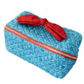 ban.do Getaway Quilted Toiletry Bag with Bow Handle and Satin Interior (Flowers and Bows)