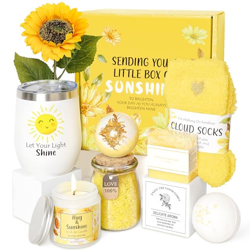 Birthday Gifts for Women, Unique Relaxing Spa Kit Gift Baskets for Women Self Care Gift Get Well Soon Christmas Gifts for Best Friends Sister Mom Her