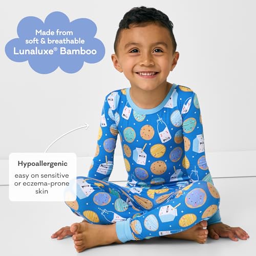 Little Sleepies Two-Piece Pajama Set for Boys & Girls, Soft Viscose from Bamboo Toddler Pajamas for Kids, Family Matching PJs