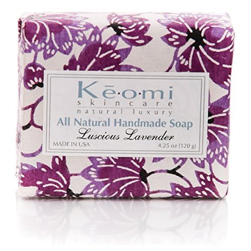 Lavender Organic Handmade Bath and Body Gift Set - by Keomi Naturals - GREAT VALENTINES DAY GIFT - Pamper Them with All Natural Luxury - Beautifully Packaged Ready to Give