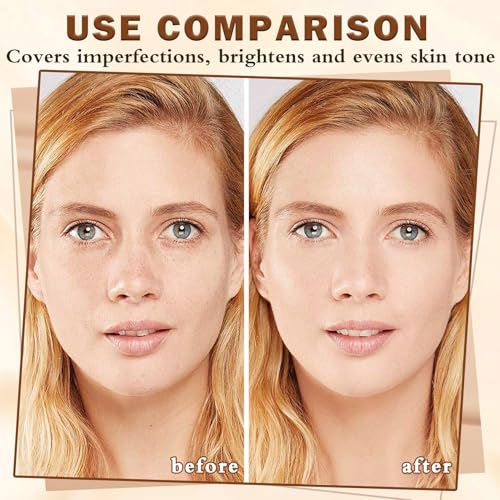 Air Brush Makeup Foundation,Magic Minerals Airbrush Foundation Makeup,Silk Flawless,Buildable Coverage,Moisturizing Formula for Smooth Radiant Skin (01 Natural/Warm Porcelain)