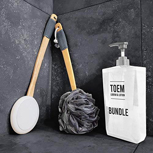 Charcoal Loofah & 1 Pad Lotion Applicator Bundle