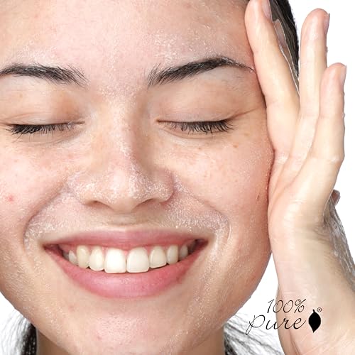 100% PURE Tea Tree Clear Complexion Cleanser Face Wash Natural Botanic Foam Acne Blemish Treatment Deep Skin Cleansing Pore Declogger - Vegan - 3.4oz