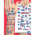 House of Party 4th of July Tattoos - 140 Styles | American Flag and USA Tattoos | Red, White, and Blue Party Supplies | Patriotic Fake Tattoos for Independence Day, Memorial Day, and Labor Day!