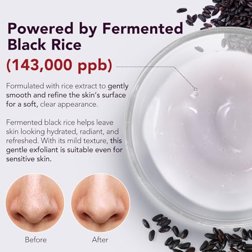 Peel Shot Glow Rice Ampoule Duo | Black Rice Exfoliant Face and Pore Cleaner with Hyaluronic Acid & Rice Extract Serum | Facial Pore Exfoliator, Peelshot Blackhead Dead Skin Remover for Face (100ml)