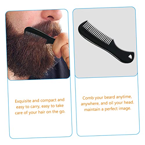 MERRYHAPY Pocket Sized Beard Comb for Men Mini Mustache Styling Brush Hair Grooming Tool Compact Retro Design for Travel Everyday Use