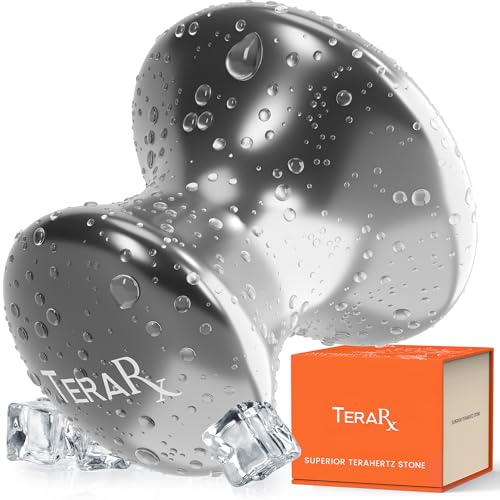 TeraRX¢ç Terahertz Stone Gua Sha & Massage Tools ? Authentic Terahertz Tools for Lymphatic Drainage, Tension Relief, and Facial Relaxation (Mushroom Gua Sha)